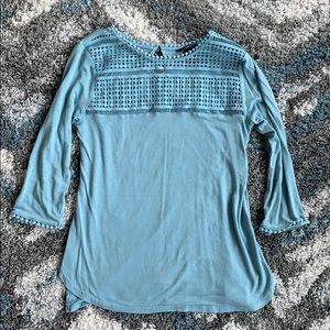 H&M Tiffany Blue Top